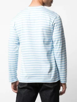 Comme Des Garçons Play T-shirt Rayé à Logo Homme 10 Comme Des Garçons Play T-shirt Rayé à Logo Homme -Comme Des Garçons Play Soldes Boutique 15213966 26271308 600