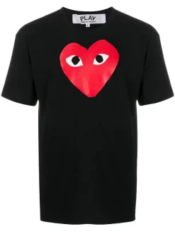 Comme Des Garçons Play T-shirt à Logo Imprimé Homme