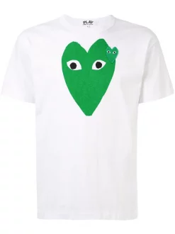 Comme Des Garçons Play T-shirt à Logo Imprimé Homme