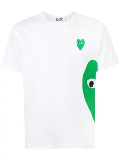 Comme Des Garçons Play T-shirt à Logo Imprimé WHITE