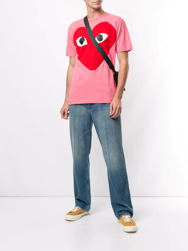 Comme Des Garçons Play T-shirt Oversize à Logo Imprimé Homme 4 Comme Des Garçons Play T-shirt Oversize à Logo Imprimé Homme – Image 2