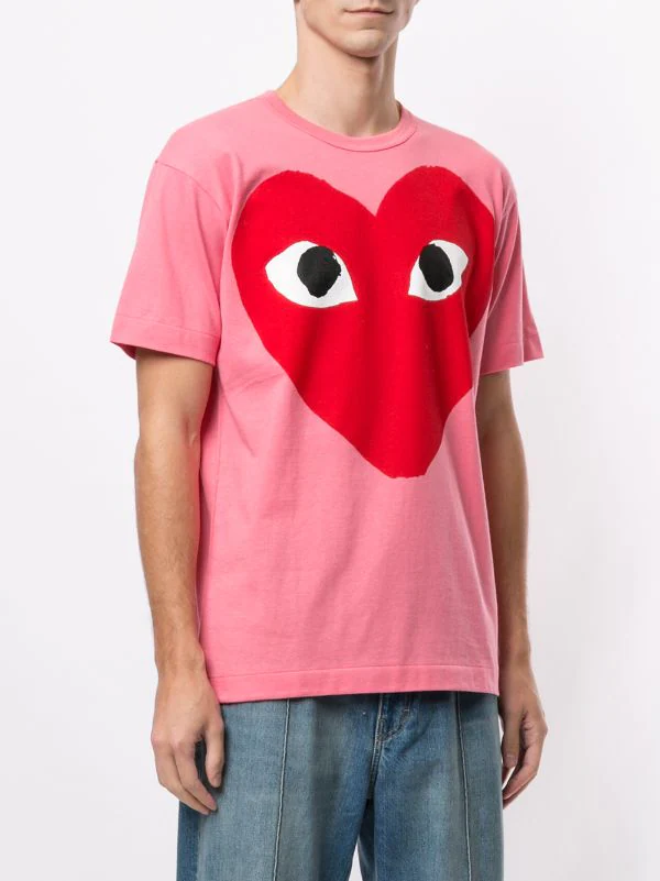 Comme Des Garçons Play T-shirt Oversize à Logo Imprimé Homme 5 Comme Des Garçons Play T-shirt Oversize à Logo Imprimé Homme – Image 3