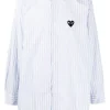 Comme Des Garçons Play Chemise Rayée à Patch Cœur Homme -Comme Des Garçons Play Soldes Boutique 15345320 26883668 600