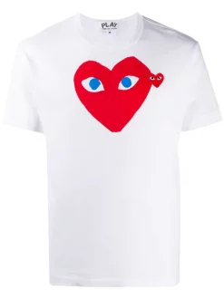 Comme Des Garçons Play T-shirt à Logo Imprimé Homme