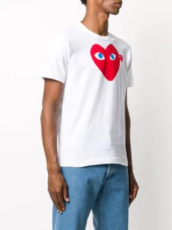 Comme Des Garçons Play T-shirt à Logo Imprimé Homme -Comme Des Garçons Play Soldes Boutique 15549712 28802295 600