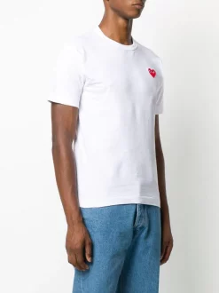 Comme Des Garçons Play T-shirt à Patch Coeur Homme -Comme Des Garçons Play Soldes Boutique 15563386 28149389 600