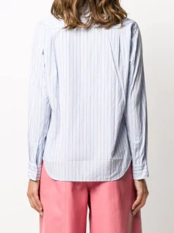 Comme Des Garçons Play Chemise Rayée à Patch Logo Femme -Comme Des Garçons Play Soldes Boutique 15566774 28337389 600