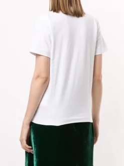 Comme Des Garçons Play 1 WHITE T-shirt à Logo Imprimé Femme -Comme Des Garçons Play Soldes Boutique 15649339 28542446 600