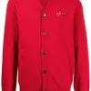 Comme Des Garçons Play Cardigan à Double Patchs Cœur Homme -Comme Des Garçons Play Soldes Boutique 15985591 31317548 600