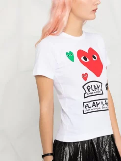 Comme Des Garçons Play 1 T-shirt Imprimé à Manches Courtes Femme -Comme Des Garçons Play Soldes Boutique 16050435 2a1af86f c1a6 4bc8 acad 26e5489e06b2 600