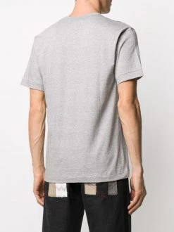Comme Des Garçons Play 1 GREY T-shirt à Patch Logo Homme -Comme Des Garçons Play Soldes Boutique 16053433 30013870 600