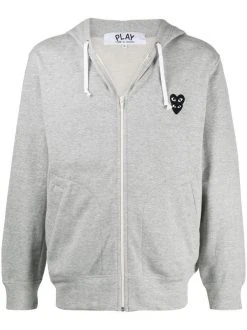 Comme Des Garçons Play Hoodie à Logo Poitrine Homme