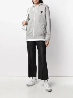 Comme Des Garçons Play Hoodie à Log Brodé Femme -Comme Des Garçons Play Soldes Boutique 16055511 30107905 600