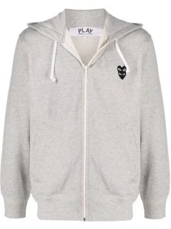Comme Des Garçons Play Hoodie à Log Brodé Femme