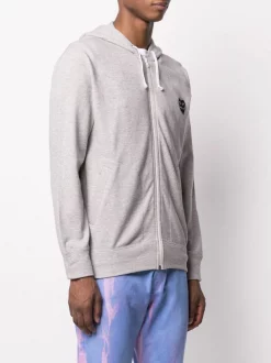 Comme Des Garçons Play Hoodie à Log Brodé Femme -Comme Des Garçons Play Soldes Boutique 16055511 30110659 600