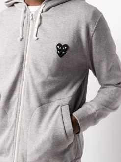 Comme Des Garçons Play Hoodie à Log Brodé Femme -Comme Des Garçons Play Soldes Boutique 16055511 30110661 600