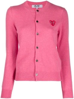 Comme Des Garçons Play Cardigan à Patch Logo Femme