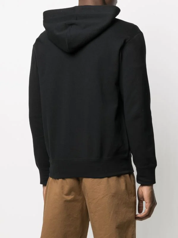 Comme Des Garçons Play Hoodie Zippé à Patch Logo 1 BLACK 6 Comme Des Garçons Play Hoodie Zippé à Patch Logo 1 BLACK – Image 4