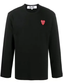 Comme Des Garçons Play T-shirt à Logo Brodé NERO