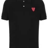 Comme Des Garçons Play Polo à Patch Logo Homme -Comme Des Garçons Play Soldes Boutique 16083358 30252151 600