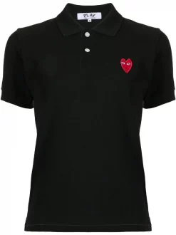 Comme Des Garçons Play Polo à Logo Brodé Femme