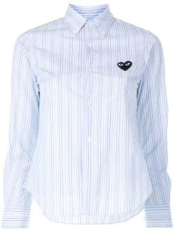 Comme Des Garçons Play Chemise à Rayures BLUE