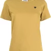 Comme Des Garçons Play OLIVE T-shirt à Logo Brodé Femme -Comme Des Garçons Play Soldes Boutique 16180222 30892771 600