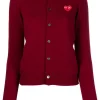 Comme Des Garçons Play Cardigan à Patch Cœur 4 RED -Comme Des Garçons Play Soldes Boutique 16276024 31166432 600