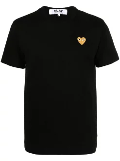 Comme Des Garçons Play 1 BLACK T-shirt à Patch Cœur Homme
