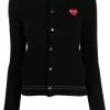 Comme Des Garçons Play Cardigan à Logo Brodé Femme 1 Comme Des Garçons Play Cardigan à Logo Brodé Femme -Comme Des Garçons Play Soldes Boutique 16403450 31799314 600