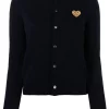 Comme Des Garçons Play Cardigan à Motif Cœur 2 BLUE -Comme Des Garçons Play Soldes Boutique 16696660 32753067 600
