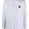 Comme Des Garçons Play Chemise à Fines Rayures 1 WHITE/ BLUE -Comme Des Garçons Play Soldes Boutique 16697469 32914437 600