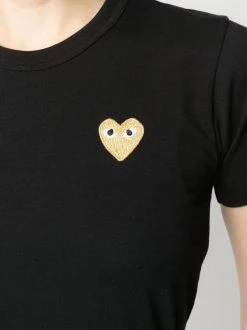 Comme Des Garçons Play T-shirt à Patch Cœur Signature Femme -Comme Des Garçons Play Soldes Boutique 16697473 32906211 600