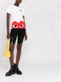 Comme Des Garçons Play T-shirt à Logo Imprimé 1 WHITE -Comme Des Garçons Play Soldes Boutique 16739517 a9914b7d 8167 4f95 9db2 a7f9358c0770 600