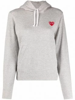 Comme Des Garçons Play Hoodie à Détail De Patch Femme