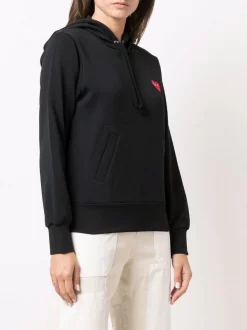 Comme Des Garçons Play Hoodie à Cœur Brodé Homme -Comme Des Garçons Play Soldes Boutique 17041276 34198340 600