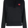 Comme Des Garçons Play Hoodie à Cœur Brodé Homme -Comme Des Garçons Play Soldes Boutique 17041276 34199329 600