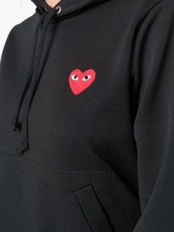 Comme Des Garçons Play Hoodie à Cœur Brodé Homme -Comme Des Garçons Play Soldes Boutique 17041276 34199339 600