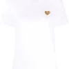 Comme Des Garçons Play T-shirt à Cœur Brodé 4 WHITE -Comme Des Garçons Play Soldes Boutique 17043215 34180467 600