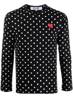 Comme Des Garçons Play T-shirt à Pois 1 BLACK