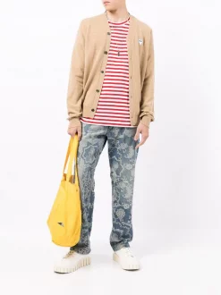 Comme Des Garçons Play Cardigan En Laine à Logo Brodé Homme -Comme Des Garçons Play Soldes Boutique 17092099 34796891 600