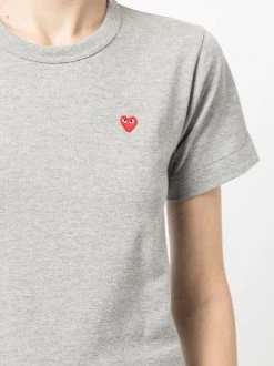 Comme Des Garçons Play 001 T-shirt à Logo Imprimé Femme -Comme Des Garçons Play Soldes Boutique 17199381 34945079 600