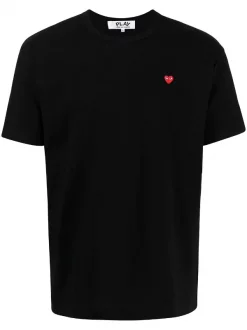 Comme Des Garçons Play 1 T-shirt à Patch Logo Homme
