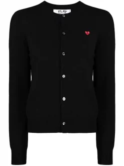 Comme Des Garçons Play Cardigan Boutonné à Patch Logo 1