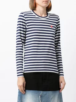 Comme Des Garçons Play T-shirt à Patch Logo Femme -Comme Des Garçons Play Soldes Boutique 17448156 36479634 600