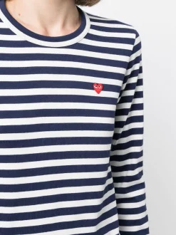 Comme Des Garçons Play T-shirt à Patch Logo Femme -Comme Des Garçons Play Soldes Boutique 17448156 36480261 600