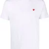 Comme Des Garçons Play T-shirt à Col Rond 2 WHITE -Comme Des Garçons Play Soldes Boutique 17557647 36890709 600