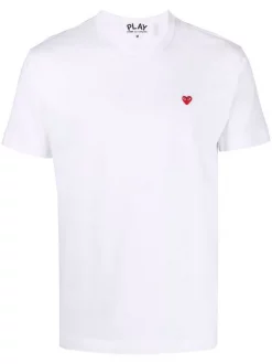 Comme Des Garçons Play T-shirt à Col Rond 2 WHITE