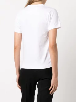 ( Nouvelle Collection ) Comme Des Garçons Play T-shirt Double Heart En Coton WHITE -Comme Des Garçons Play Soldes Boutique 17675937 37651399 600