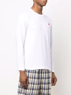 ( Nouvelle Collection ) Comme Des Garçons Play T-shirt En Coton à Patch Logo Homme -Comme Des Garçons Play Soldes Boutique 17762296 37286814 600